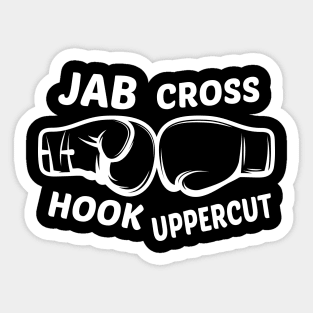 Boxing - Jab Cross Hook Uppercut Sticker